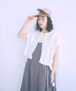 コットンリネンボイルレース　ベスト