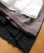 コットンリネンボイルレース　ベスト