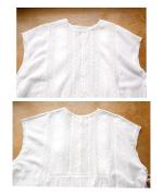 コットンリネンボイルレース　ベスト