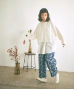 コットンリネンボイルレース　ベスト