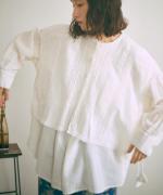 コットンリネンボイルレース　ベスト