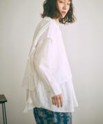 コットンリネンボイルレース　ベスト