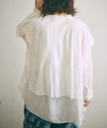 コットンリネンボイルレース　ベスト