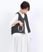 コットンブロードシャンブレー　ベスト