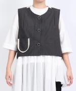 コットンブロードシャンブレー　ベスト