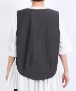 コットンブロードシャンブレー　ベスト