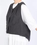 コットンブロードシャンブレー　ベスト