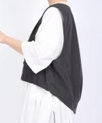 コットンブロードシャンブレー　ベスト