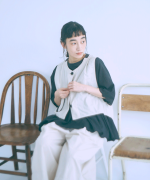 コットンブロードシャンブレー　ベスト