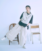 コットンブロードシャンブレー　パンツ