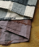 ブロックチェックカットジャガード　ボレロブラウス