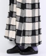 ブロックチェックカットジャガード　ワンピース