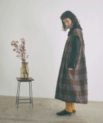 ブロックチェックカットジャガード　ワンピース