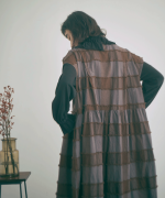 ブロックチェックカットジャガード　ワンピース