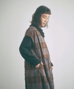 ブロックチェックカットジャガード　ワンピース