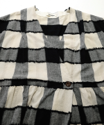 ブロックチェックカットジャガード　ワンピース