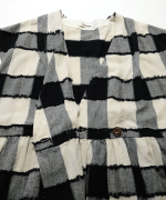 ブロックチェックカットジャガード　ワンピース