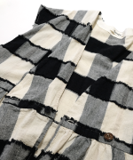 ブロックチェックカットジャガード　ワンピース