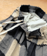 ブロックチェックカットジャガード　バルーンパンツ