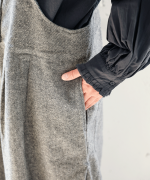 ふわふわコットン　タックフリルブラウス