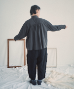 ふわふわコットン　タックフリルブラウス