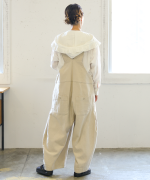 ふわふわコットン　フリルフードプルオーバー