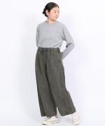 コットンツイル　ワイドパンツ