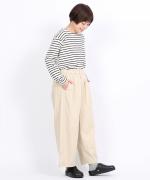 コットンツイル　ワイドパンツ