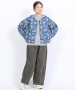 コットンツイル　ワイドパンツ