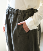 コットンツイル　ワイドパンツ