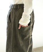 コットンツイル　ワイドパンツ