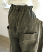 コットンツイル　ワイドパンツ