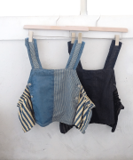 デニム×ヒッコリーストライプ　ビスチェ