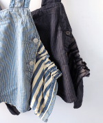 デニム×ヒッコリーストライプ　ビスチェ