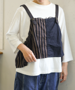 デニム×ヒッコリーストライプ　ビスチェ