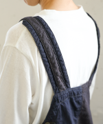 デニム×ヒッコリーストライプ　ビスチェ