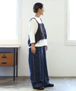 デニム×ヒッコリーストライプ　ビスチェ