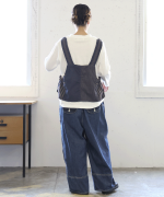 デニム×ヒッコリーストライプ　ビスチェ