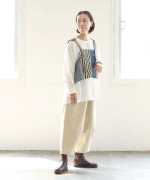 デニム×ヒッコリーストライプ　ビスチェ