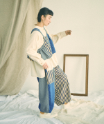 デニム×ヒッコリーストライプ　ビスチェ