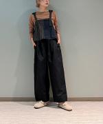 デニム×ヒッコリーストライプ　ビスチェ