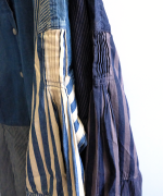 デニム×ヒッコリーストライプ　2wayワンピース