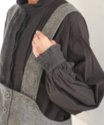 コットンリネン起毛ツイル　サロペット