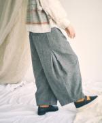 コットンリネン起毛ツイル　サロペット