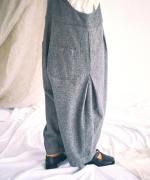 コットンリネン起毛ツイル　サロペット