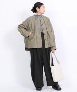 コットンリネン起毛ツイル　サロペット