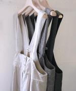 コットンリネン起毛ツイル　サロペット