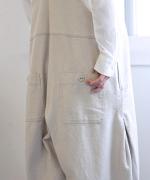 コットンリネン起毛ツイル　サロペット
