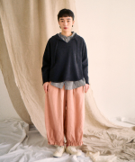 ソリトリネン①　フリルワイドパンツ