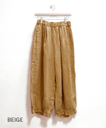 ソリトリネン①　フリルワイドパンツ